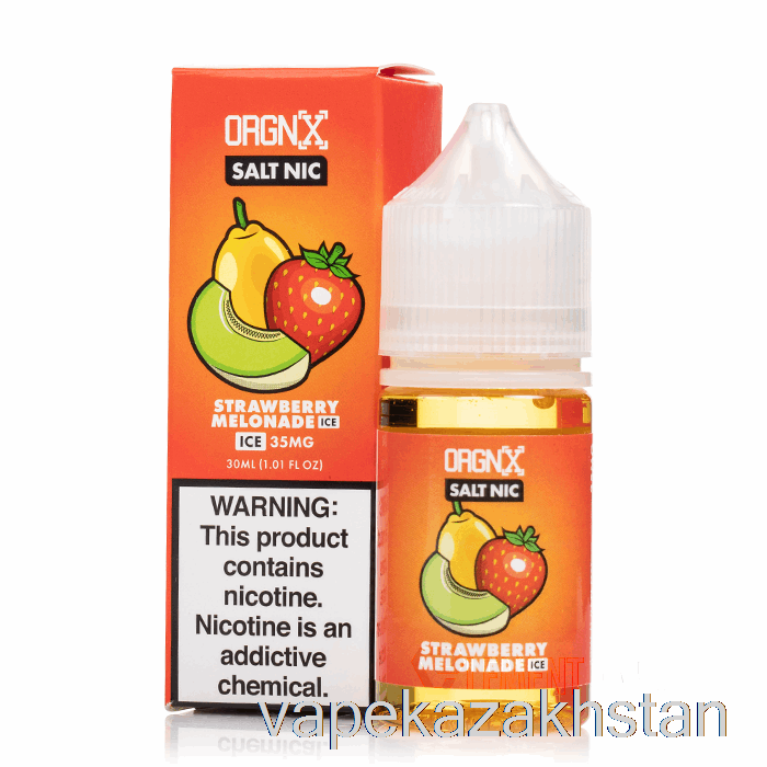 Vape Kazakhstan ICED Strawberry Melonade - ORGNX Salts - 30mL 35mg